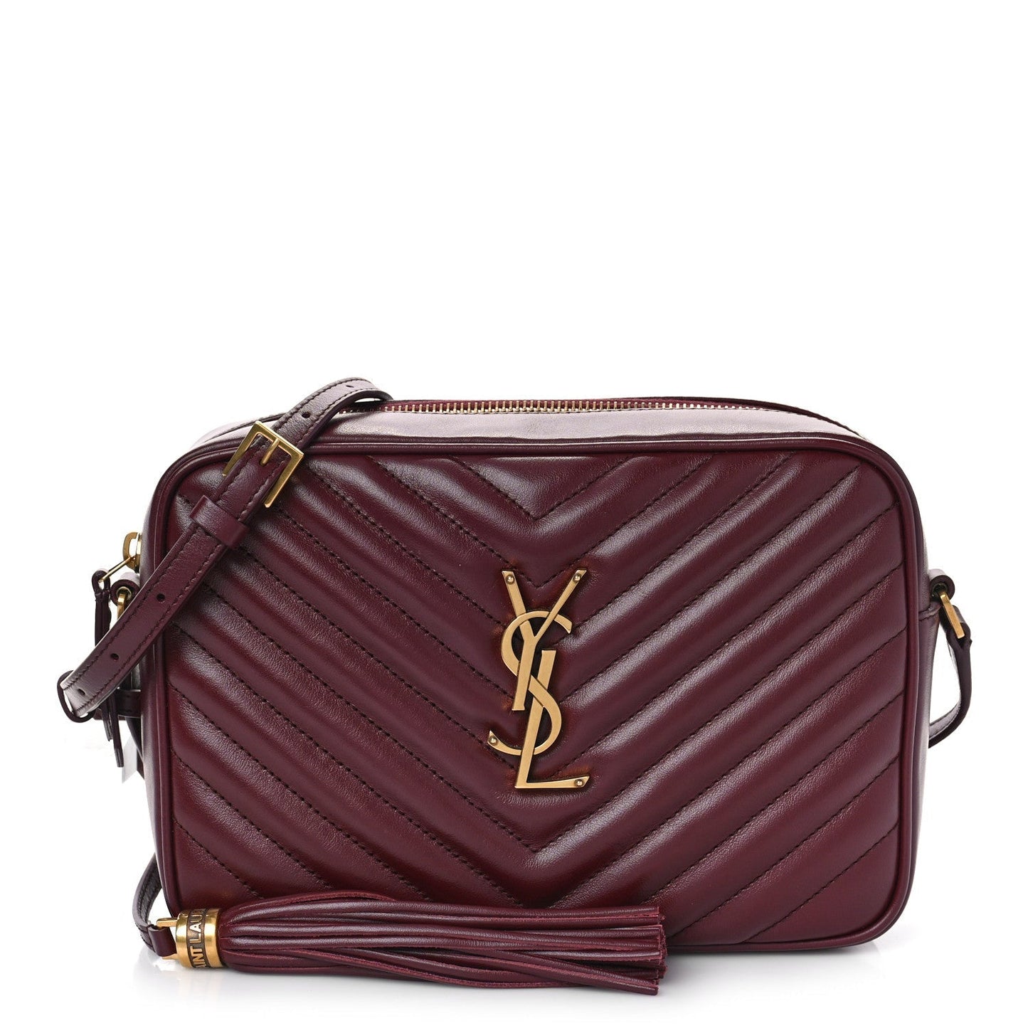 YSL CALFSKIN MATELASSE MONOGRAM MED LOU CAMERA BAG
