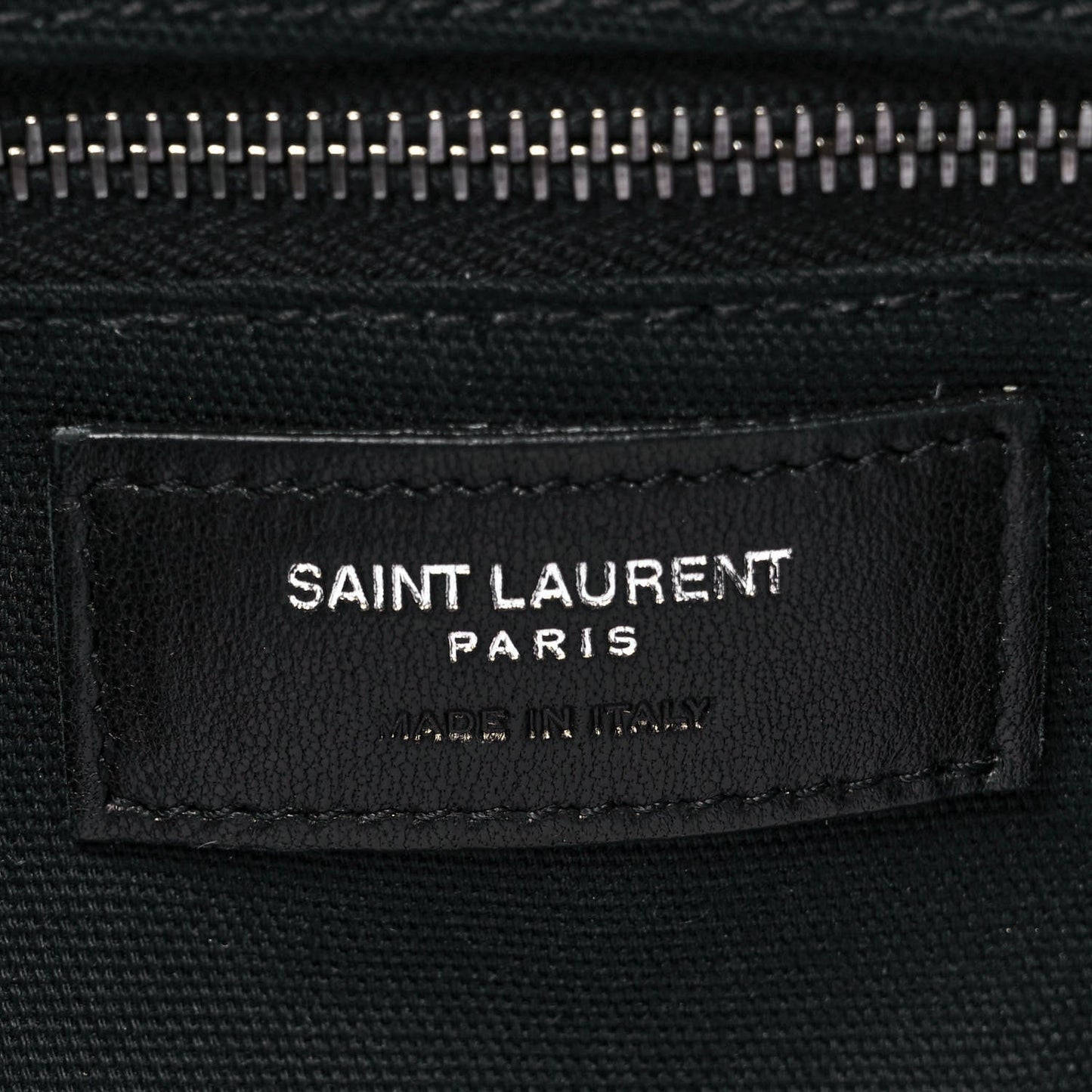 YSL CALFSKIN LEATHER PANIER FRINGE BAG