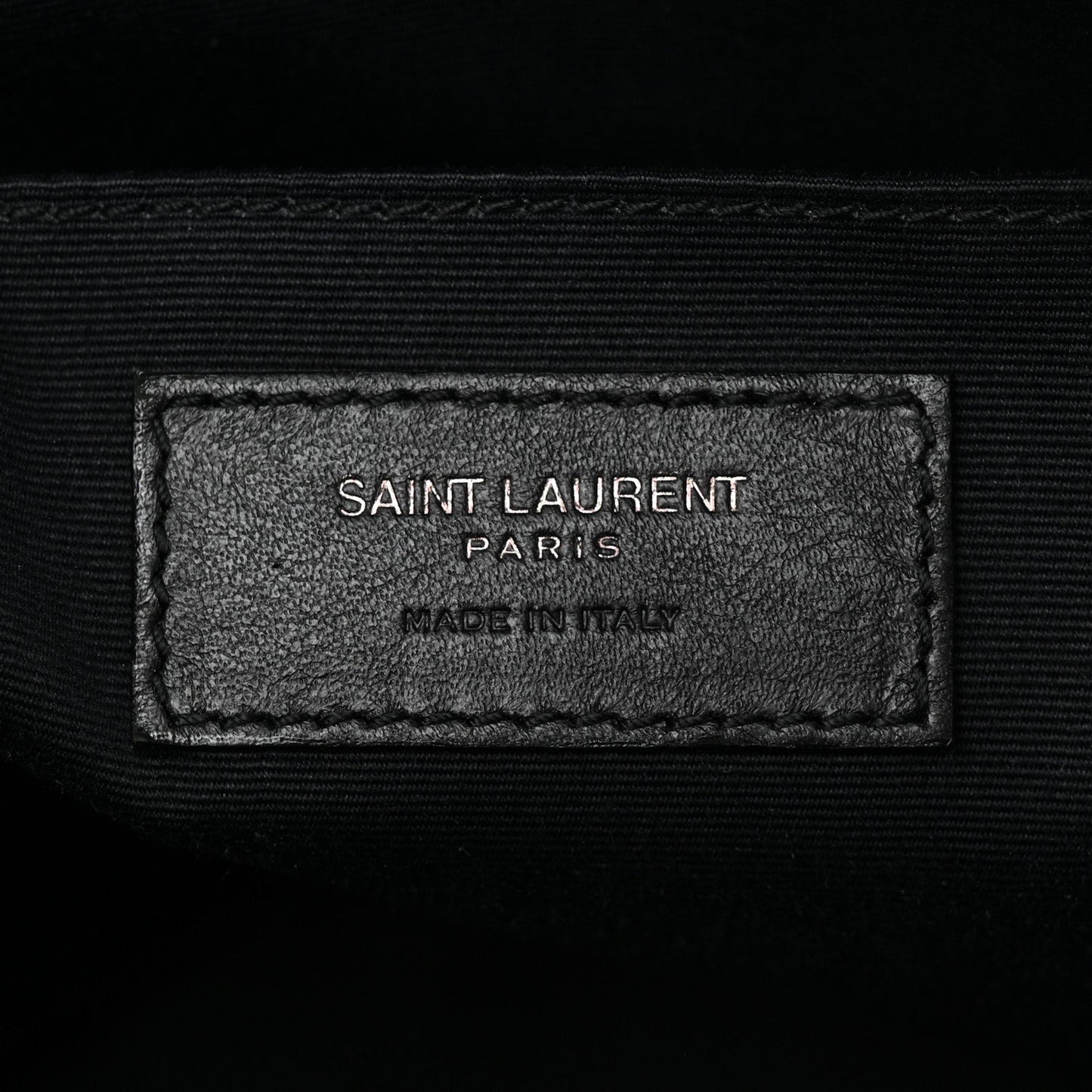 YSL CALFSKIN QUILTED MONOGRAM LOU CAMERA BAG