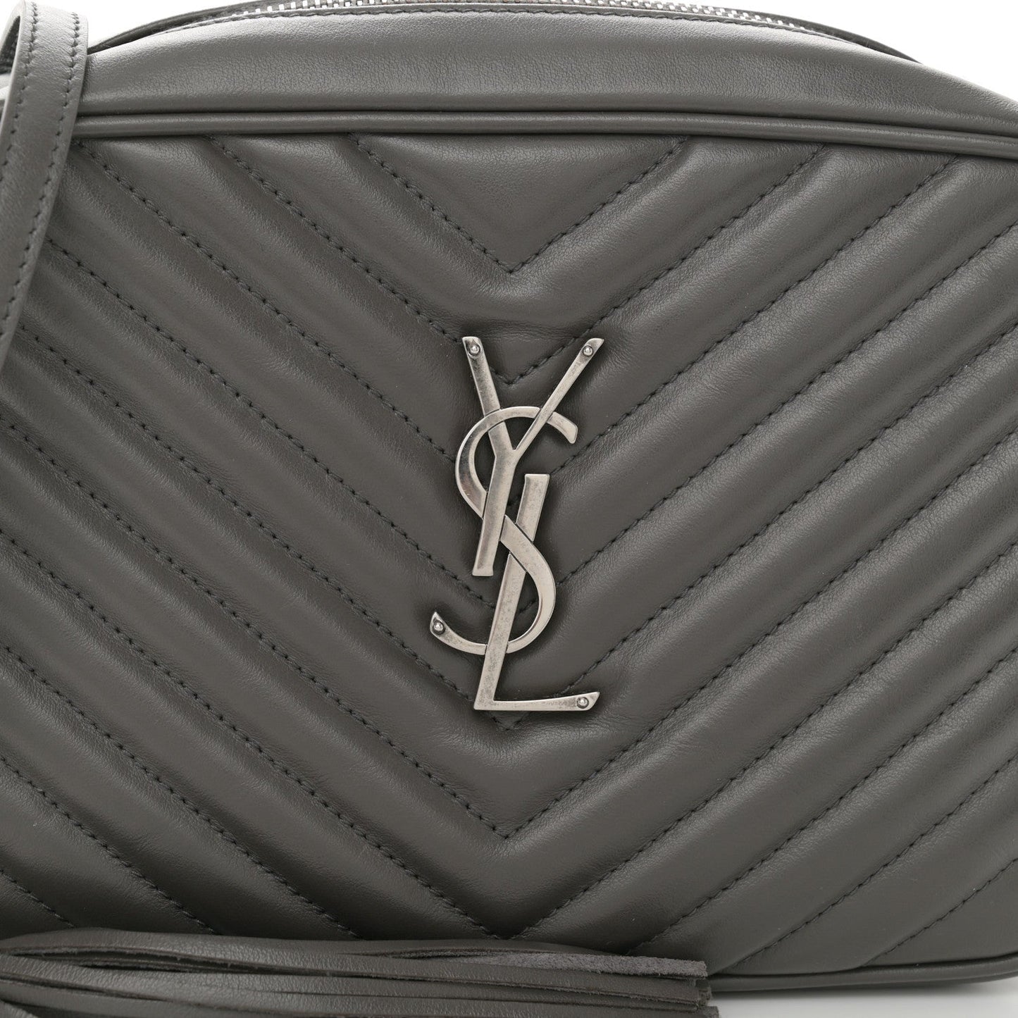 YSL CALFSKIN QUILTED MONOGRAM LOU CAMERA BAG