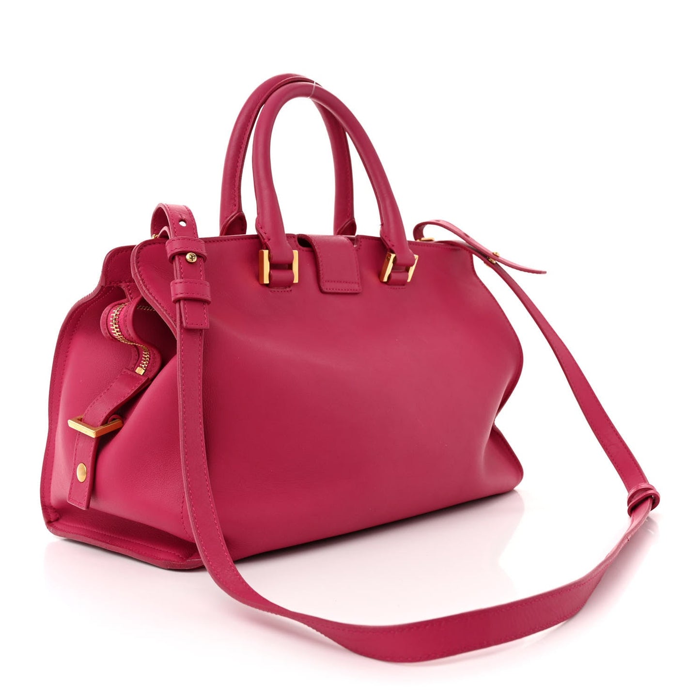 YSL CALFSKIN LEATHER CLASSIC Y CABAS SMALL SHOULDER BAG