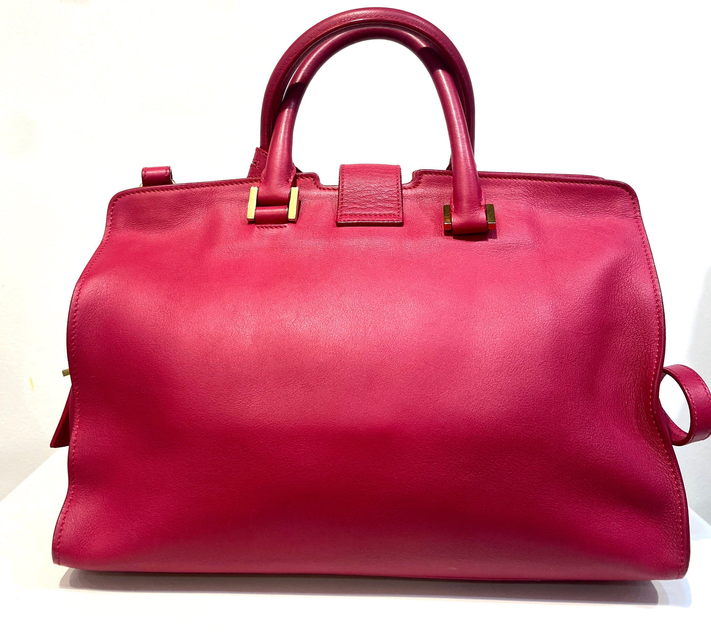 YSL CALFSKIN LEATHER CLASSIC Y CABAS SMALL SHOULDER BAG
