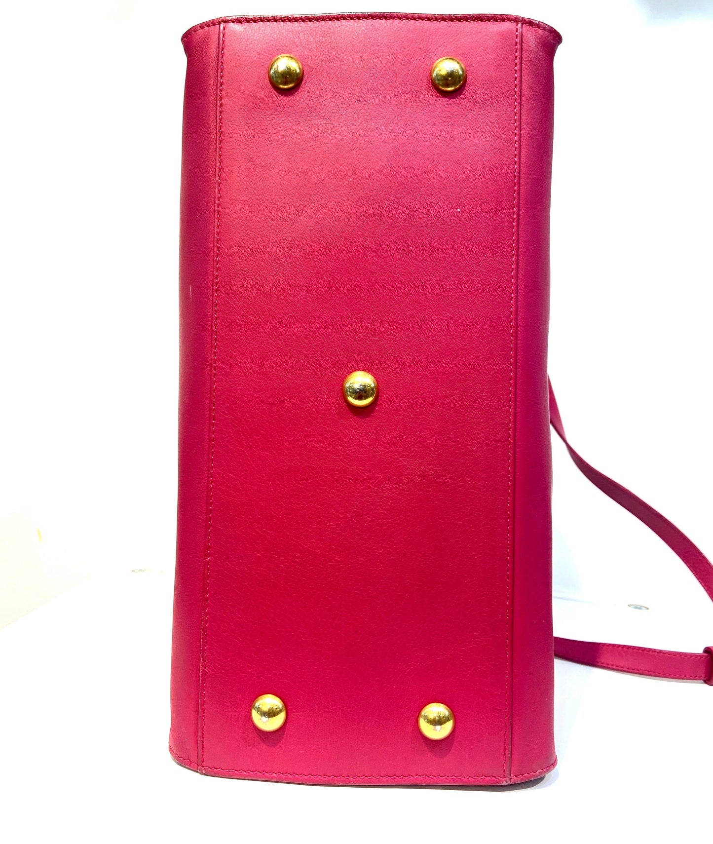 YSL CALFSKIN LEATHER CLASSIC Y CABAS SMALL SHOULDER BAG