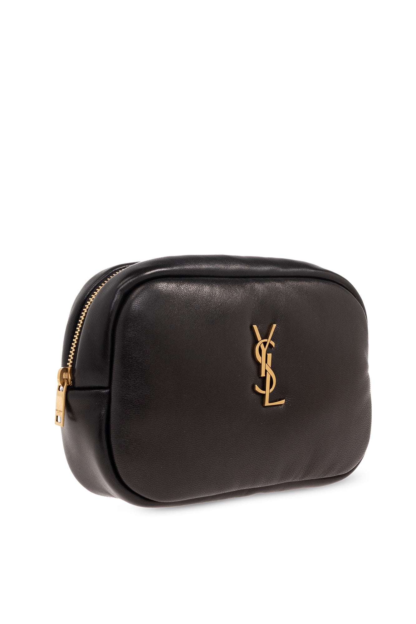 YSL CASSANDRE LAMBSKIN LEATHER POUCH