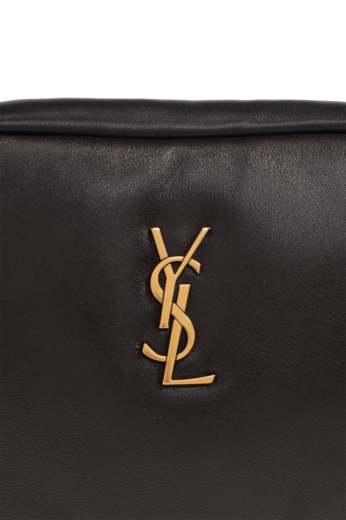 YSL CASSANDRE LAMBSKIN LEATHER POUCH