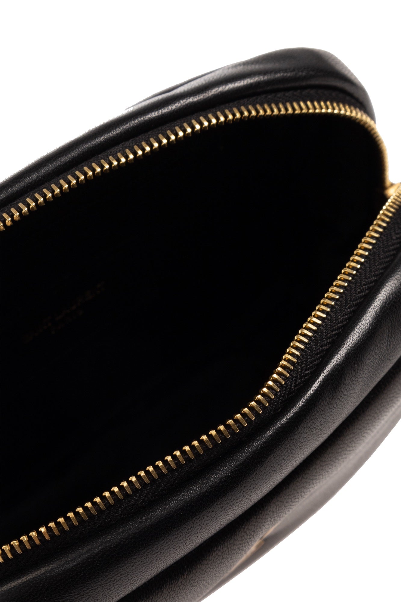 YSL CASSANDRE LAMBSKIN LEATHER POUCH