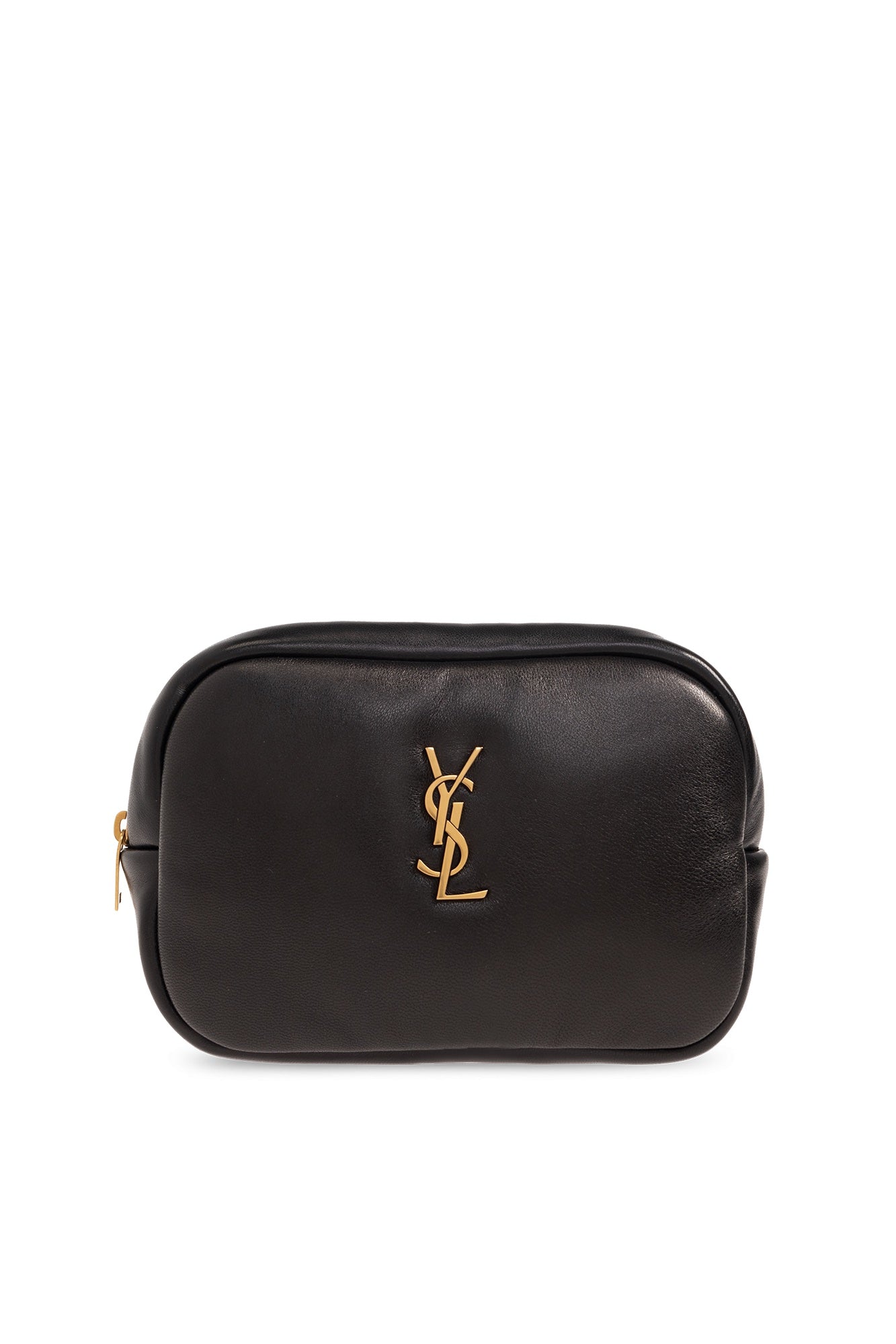 YSL CASSANDRE LAMBSKIN LEATHER POUCH