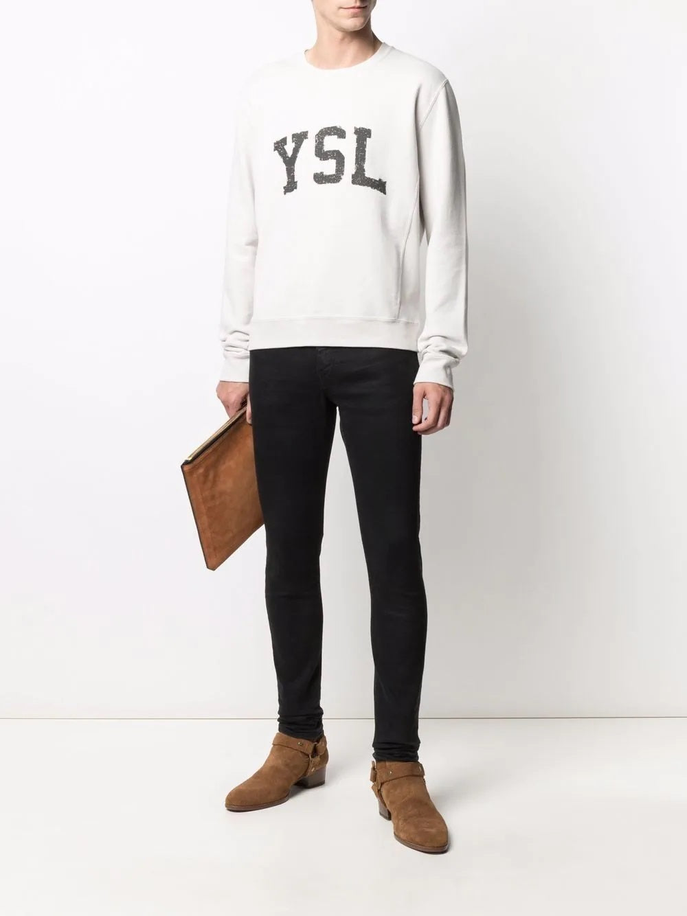SAINT LAURENT YSL CASSANDRE LOGO SWEATSHIRT