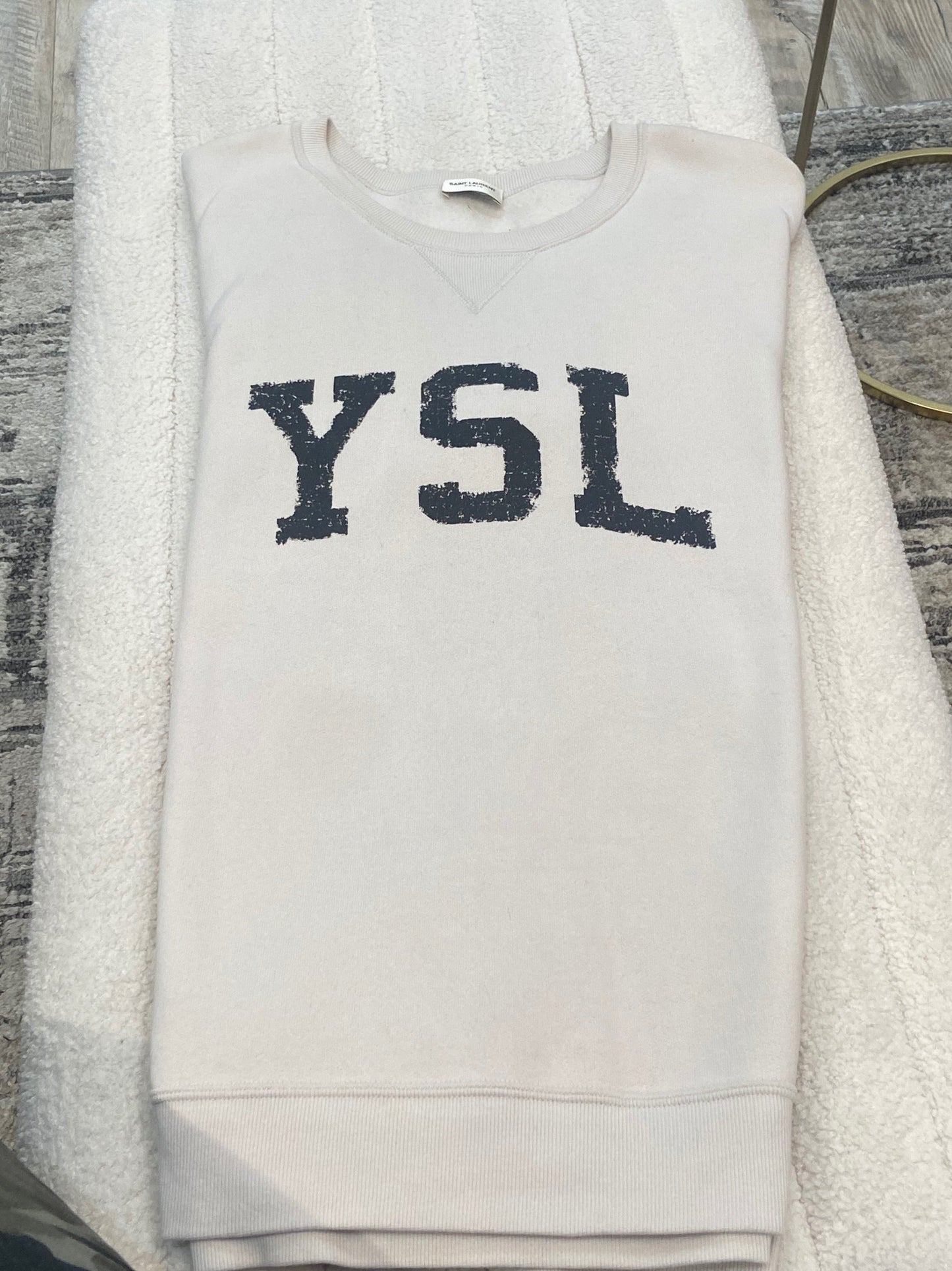 SAINT LAURENT YSL CASSANDRE LOGO SWEATSHIRT
