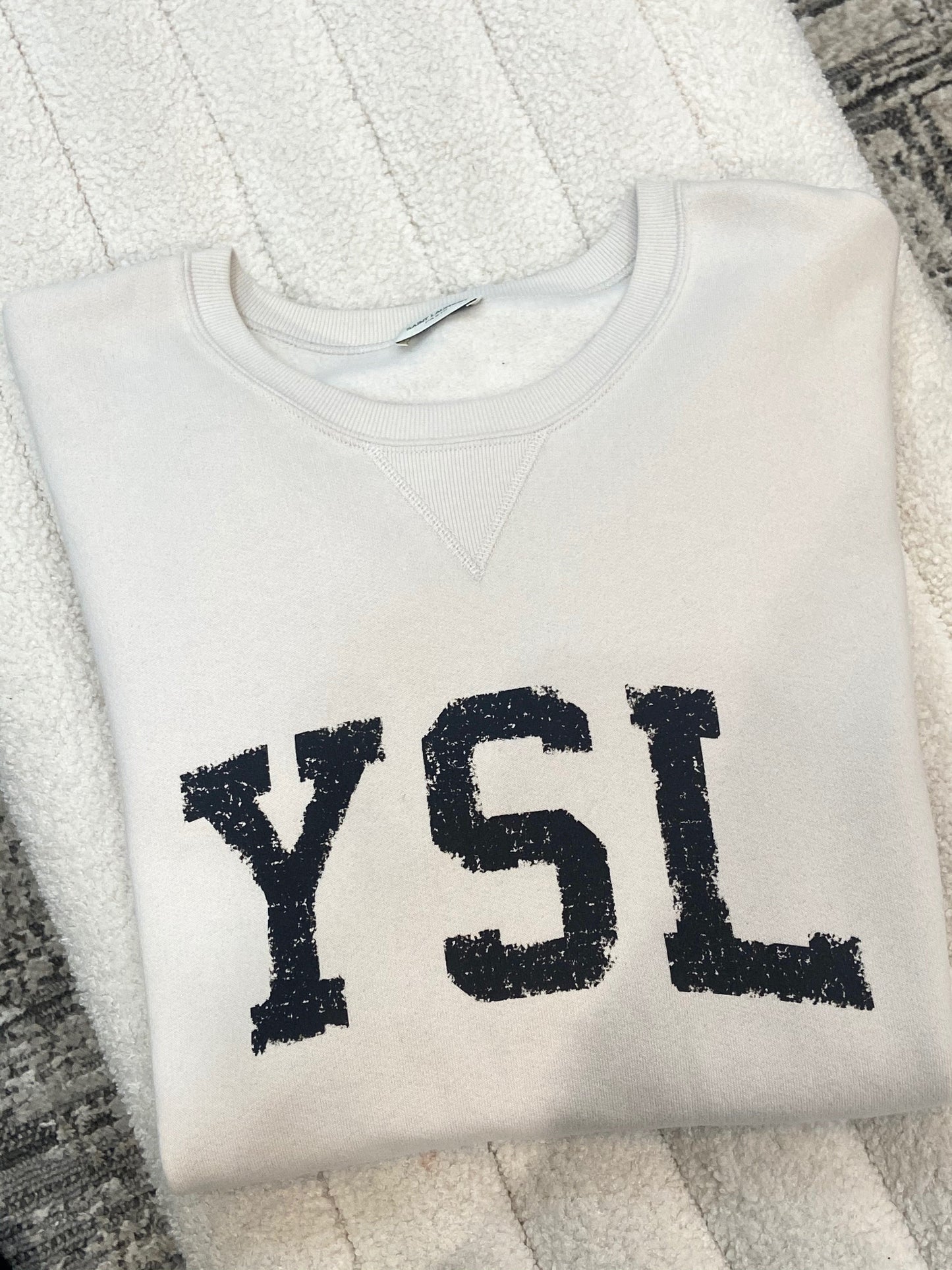 SAINT LAURENT YSL CASSANDRE LOGO SWEATSHIRT