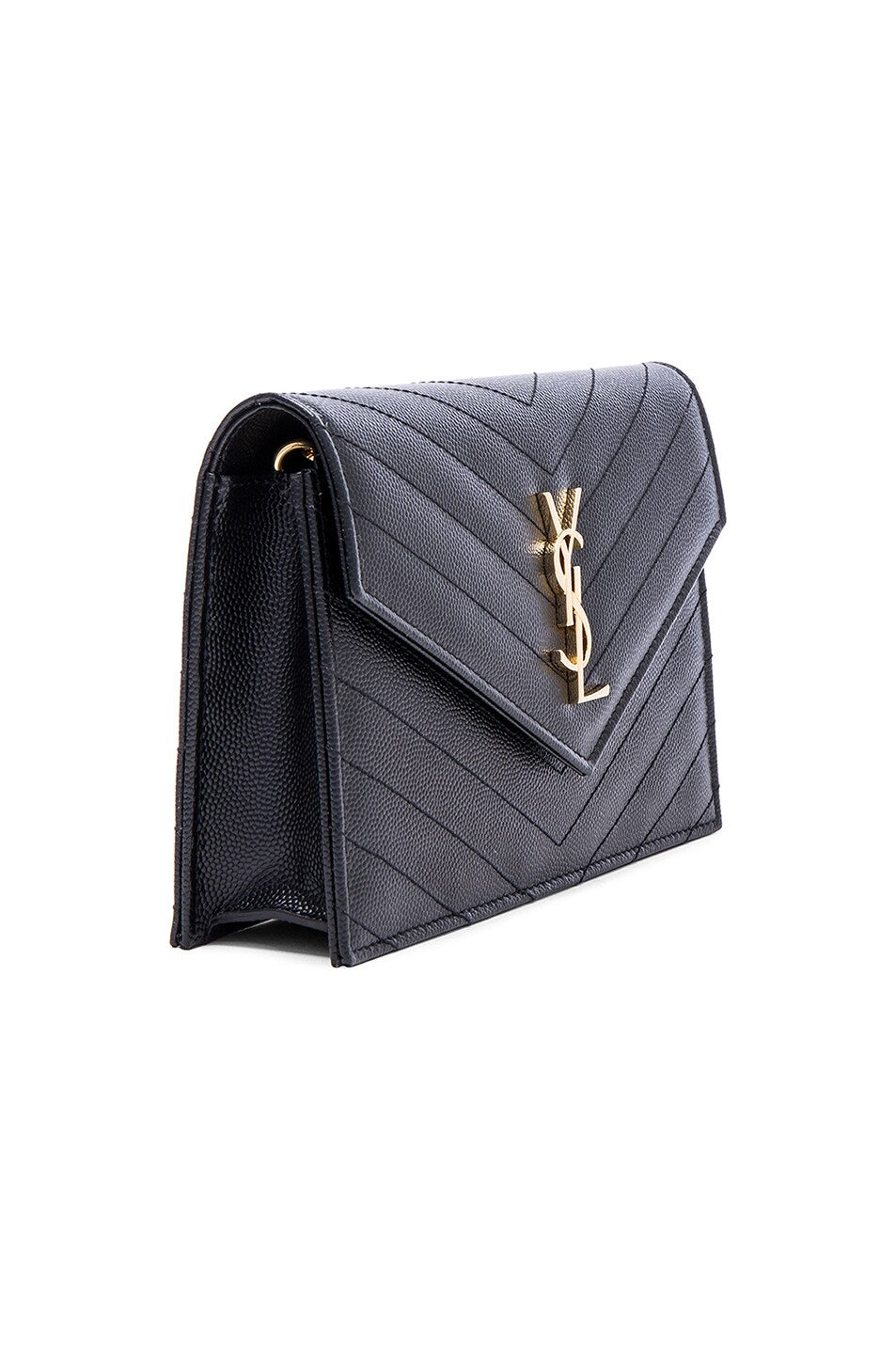 YSL CASSANDRE MATELASSE LEATHER CLUTCH BAG