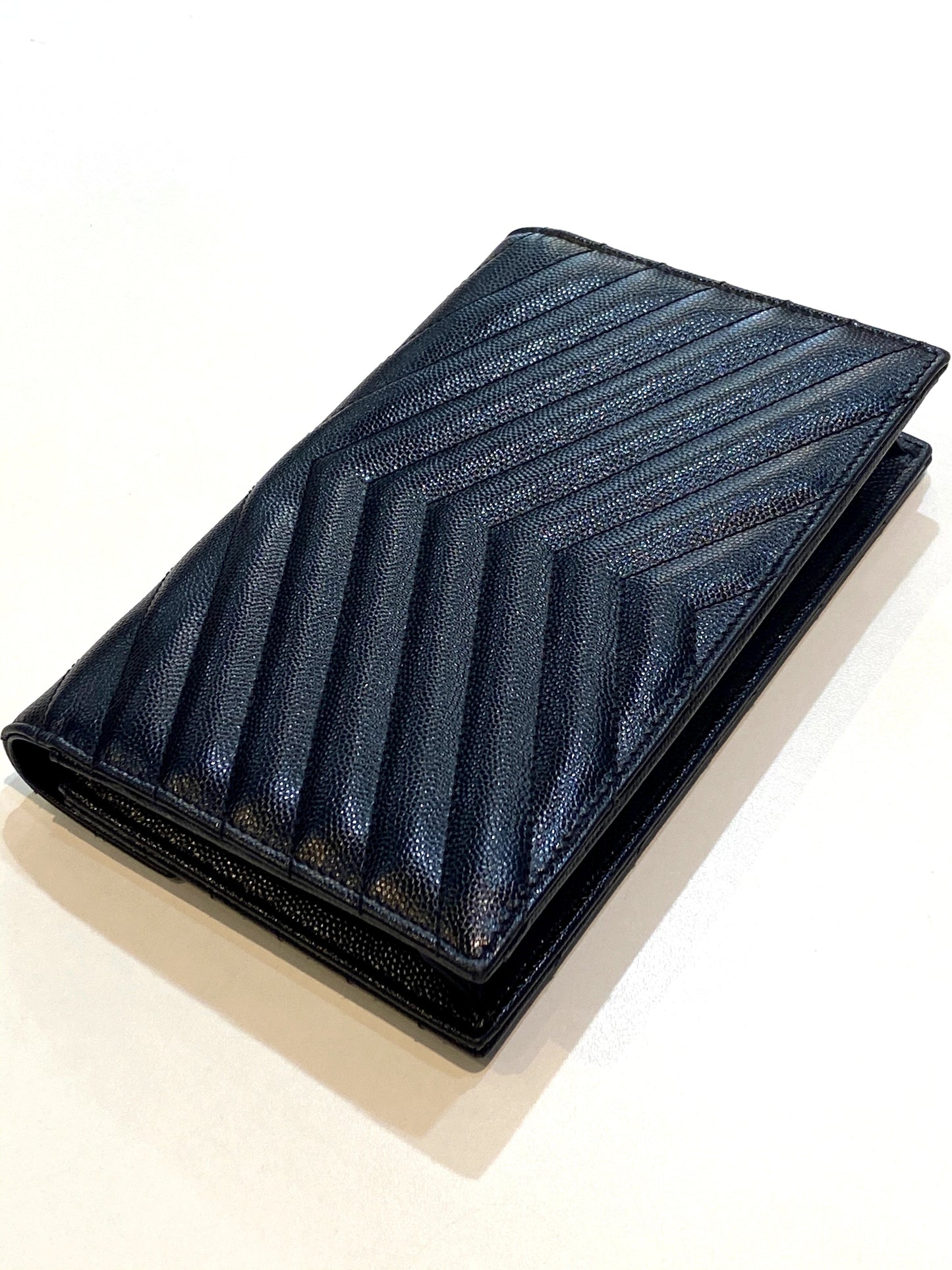 YSL CASSANDRE MATELASSE LEATHER CLUTCH BAG
