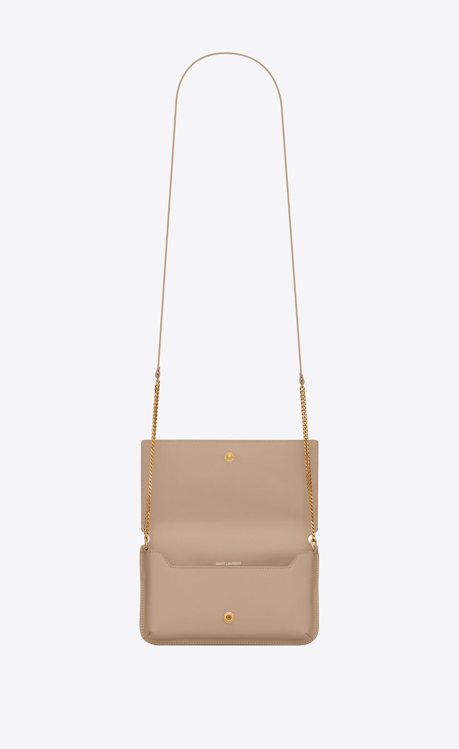 YSL CASSANDRE SMOOTH LEATHER PHONE HOLDER CHAIN BAG
