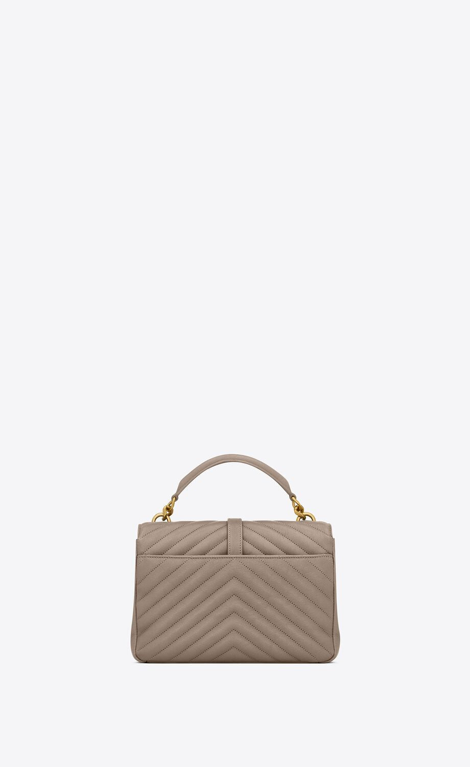 YSL COLLEGE MEDIUM  QUILTED LAMBSKIN  LEATHER BAG