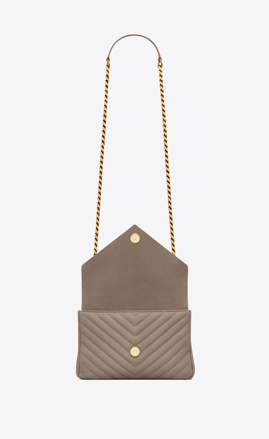 YSL COLLEGE MEDIUM  QUILTED LAMBSKIN  LEATHER BAG