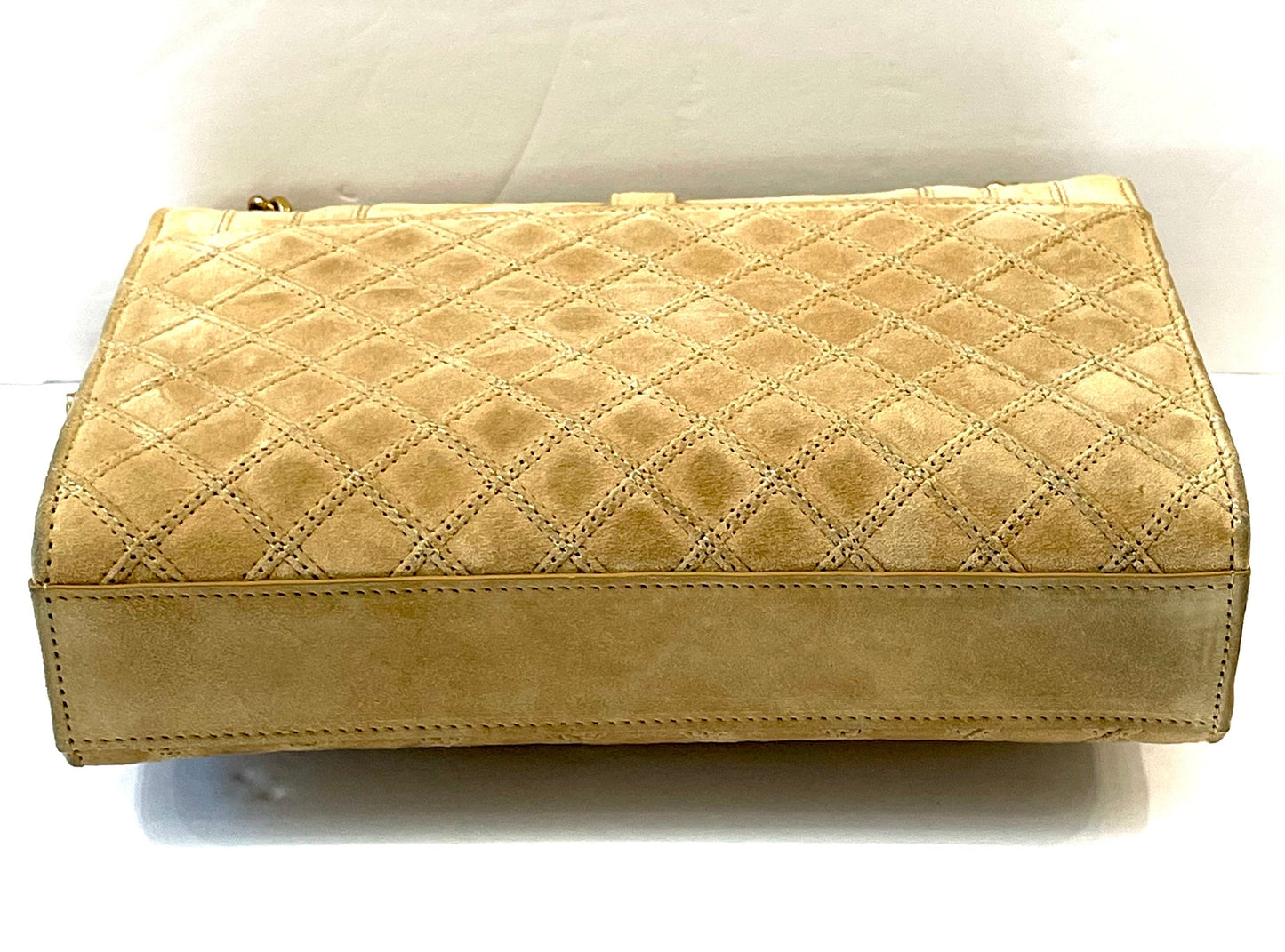 YSL MIXED MATELASSE TRIQUILT MONOGRAM ENVELOPE MEDIUM SUEDE CROSSBODY