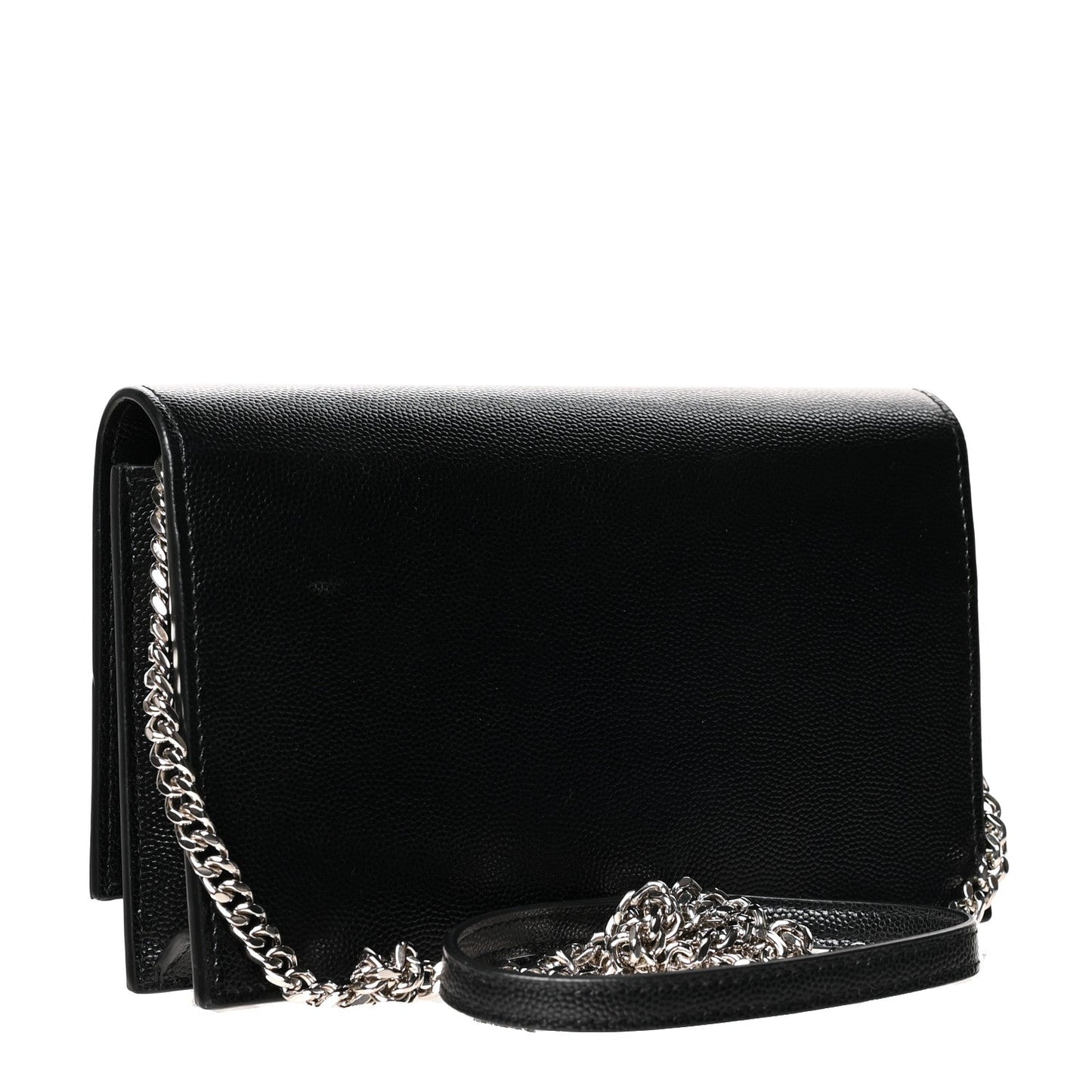 YSL GRAIN DE POUDRE MONOGRAM KATE TASSEL WALLET ON A CHAIN