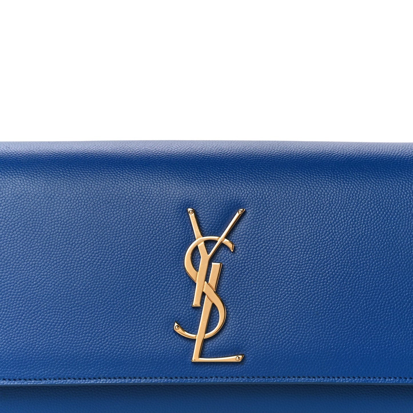 YSL GRAIN DE POUDRE MONOGRAM KATE CLUTCH BAG
