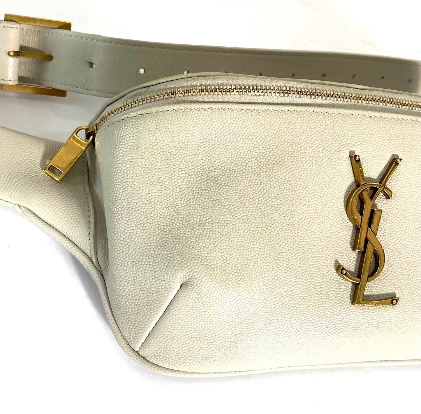 YSL GRAIN DE POUDRE MONOGRAM BELT BAG