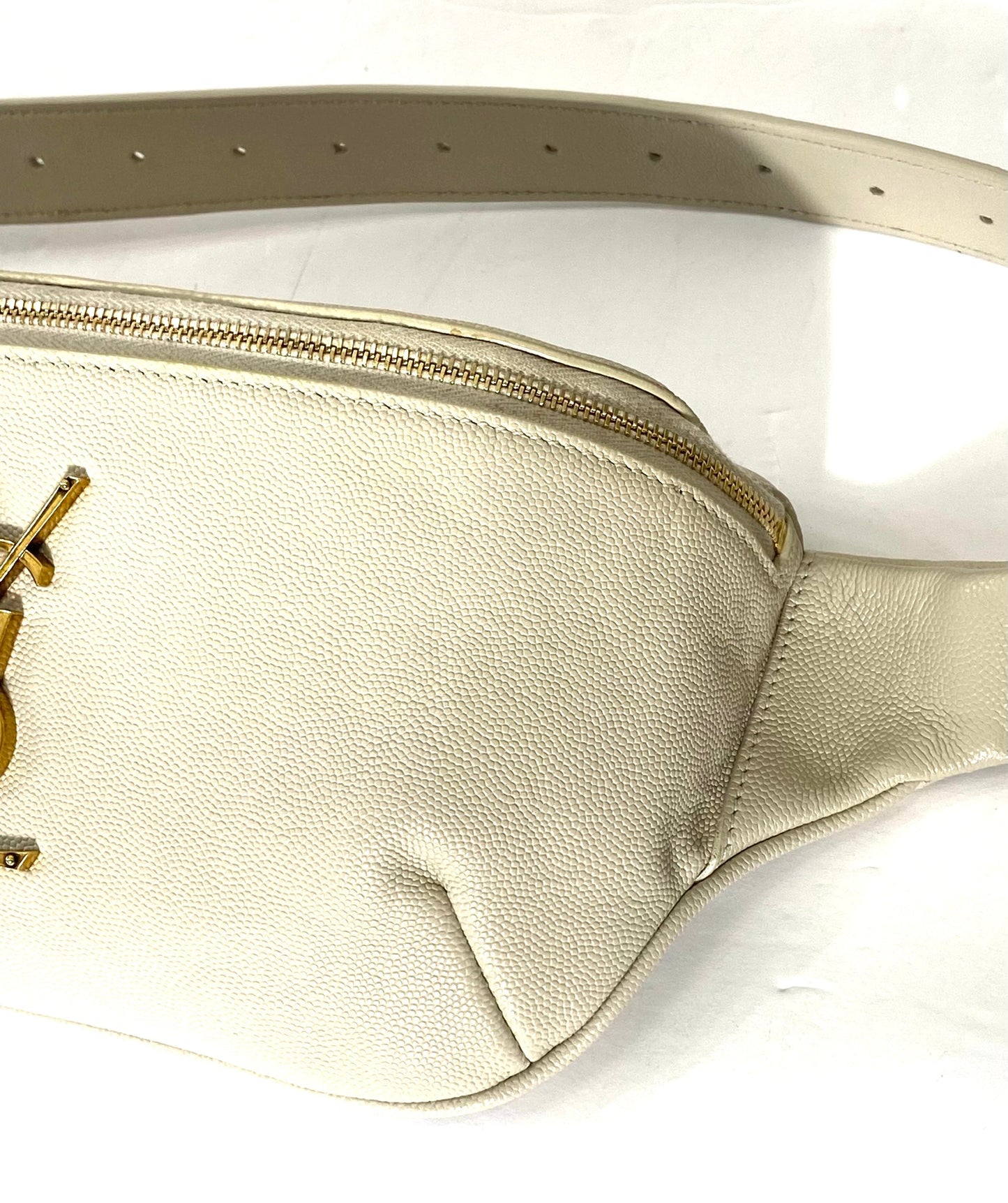 YSL GRAIN DE POUDRE MONOGRAM BELT BAG