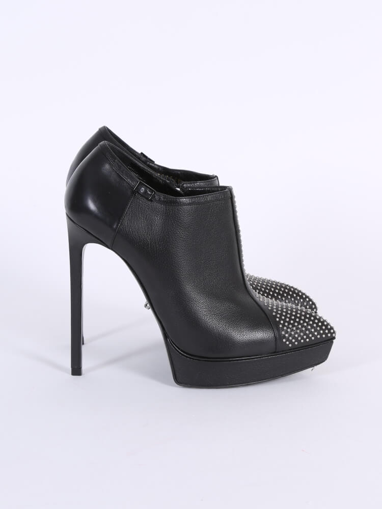SAINT LAURENT JANIS MICRO STUDDED ANKLE BOOT