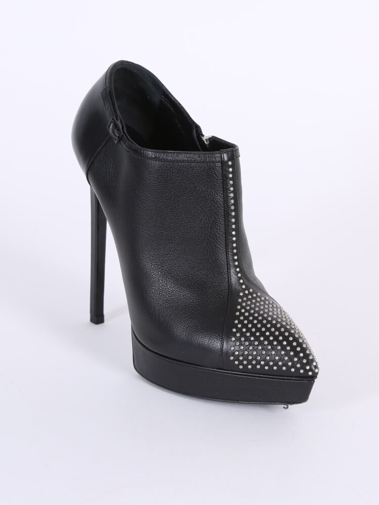 SAINT LAURENT JANIS MICRO STUDDED ANKLE BOOT