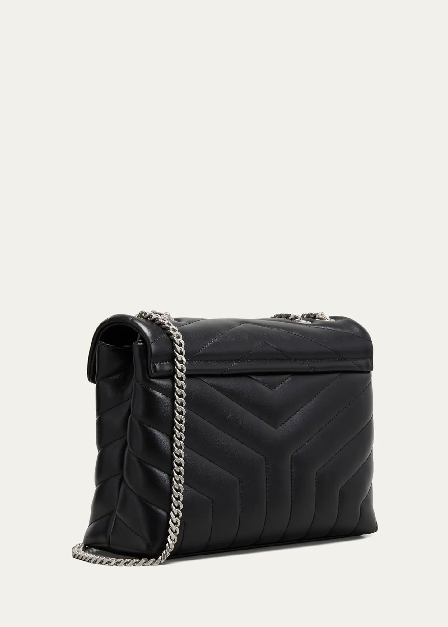 YSL QUILTED CALFSKIN SMALL LOULOU SHOULDER BAG