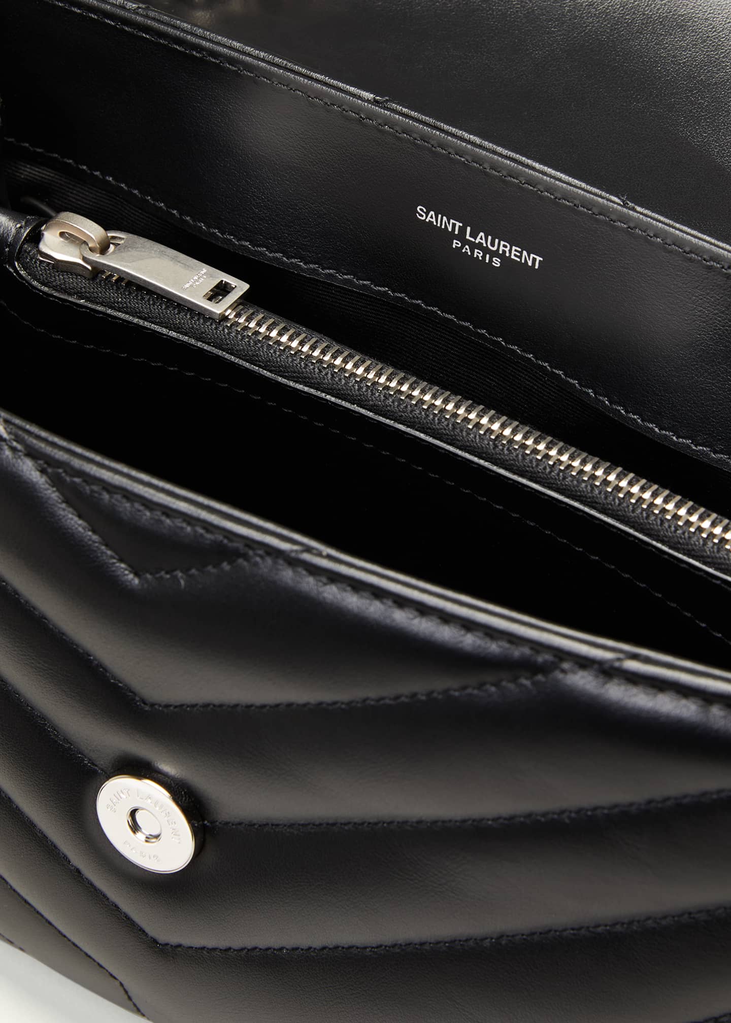 YSL QUILTED CALFSKIN SMALL LOULOU SHOULDER BAG
