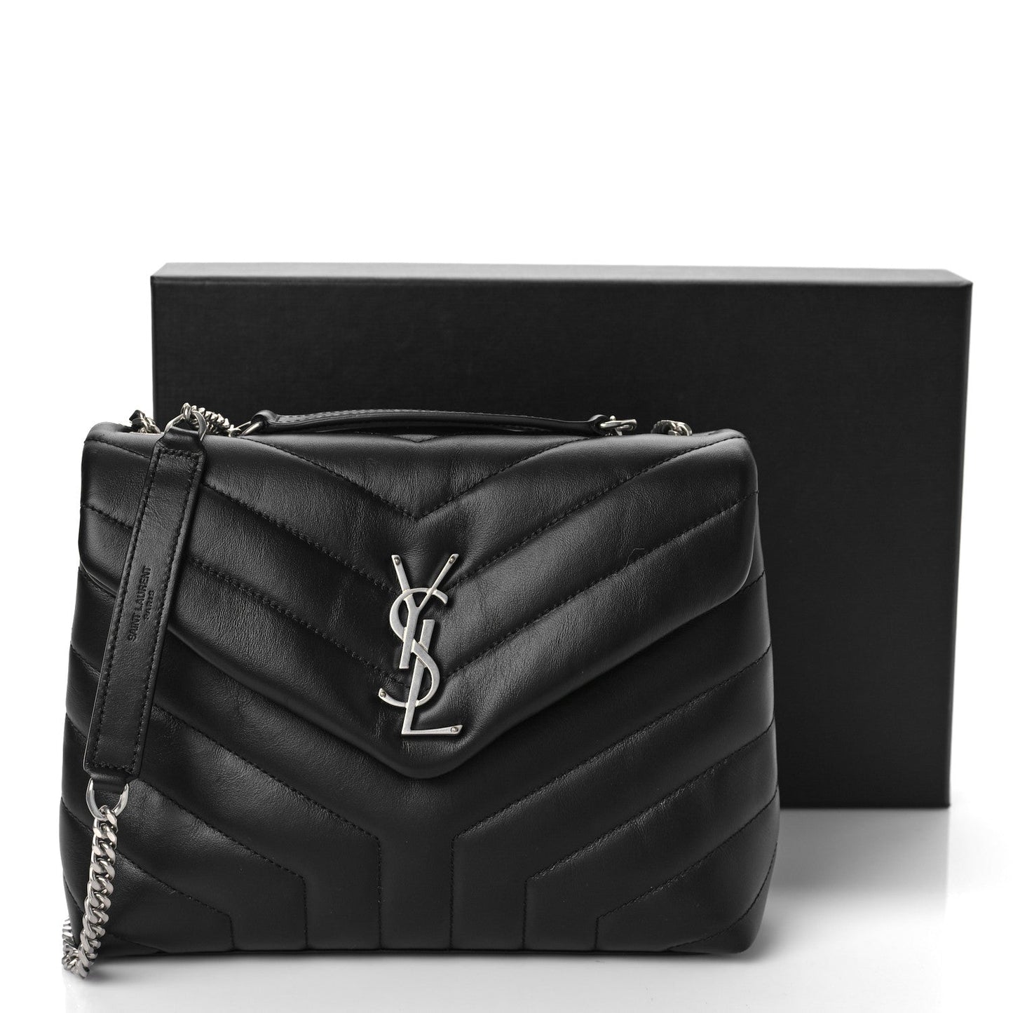 YSL QUILTED CALFSKIN SMALL LOULOU SHOULDER BAG