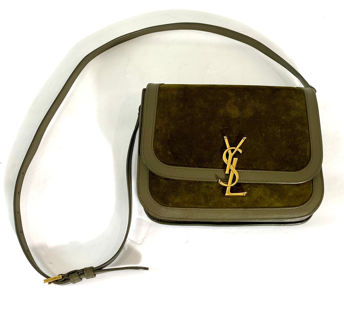 YSL SUEDE CALFSKIN SOLFERINO MEDIUM CROSSBODY BAG