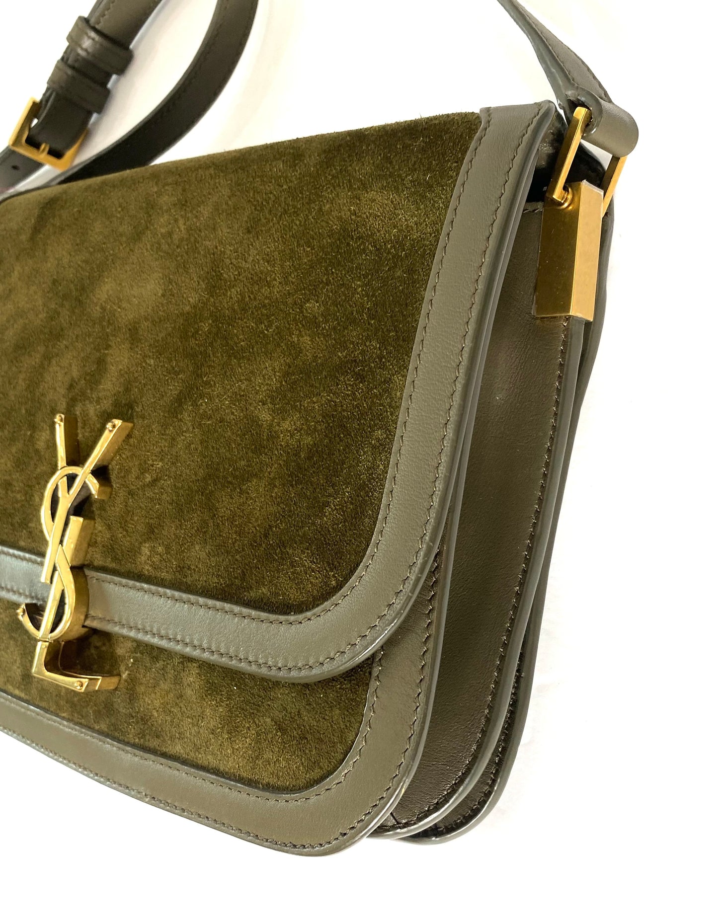 YSL SUEDE CALFSKIN SOLFERINO MEDIUM CROSSBODY BAG