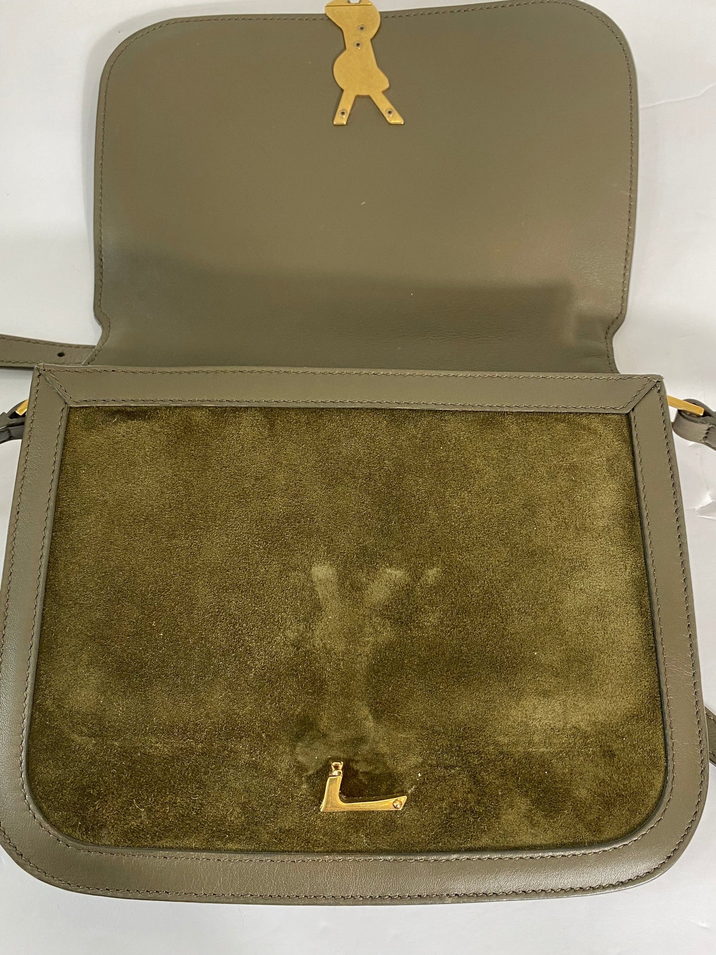 YSL SUEDE CALFSKIN SOLFERINO MEDIUM CROSSBODY BAG