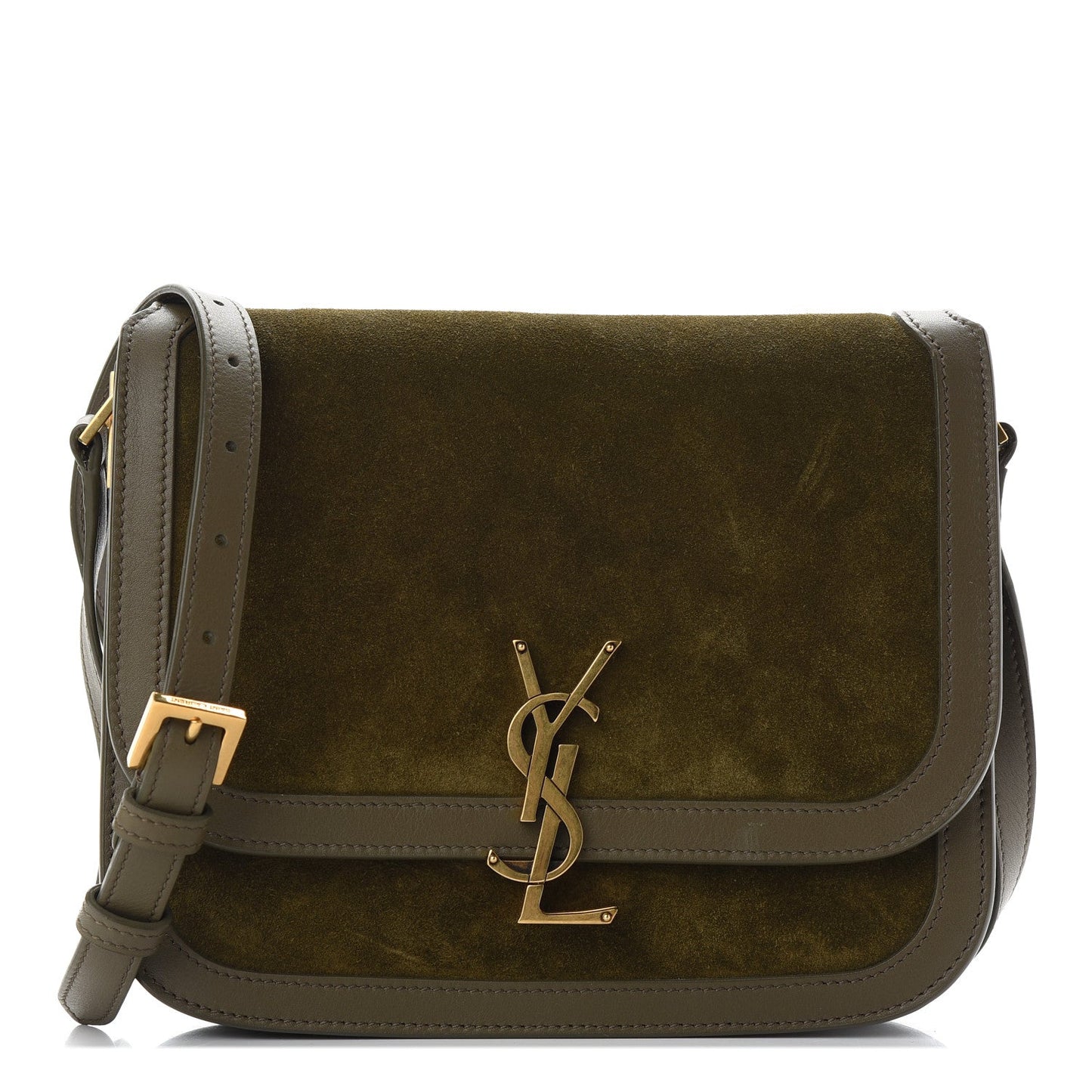 YSL SUEDE CALFSKIN SOLFERINO MEDIUM CROSSBODY BAG