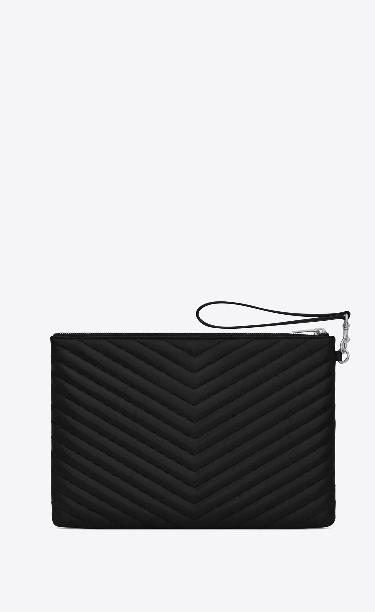 YSL Monogram Matelassé Wristlet Pouch