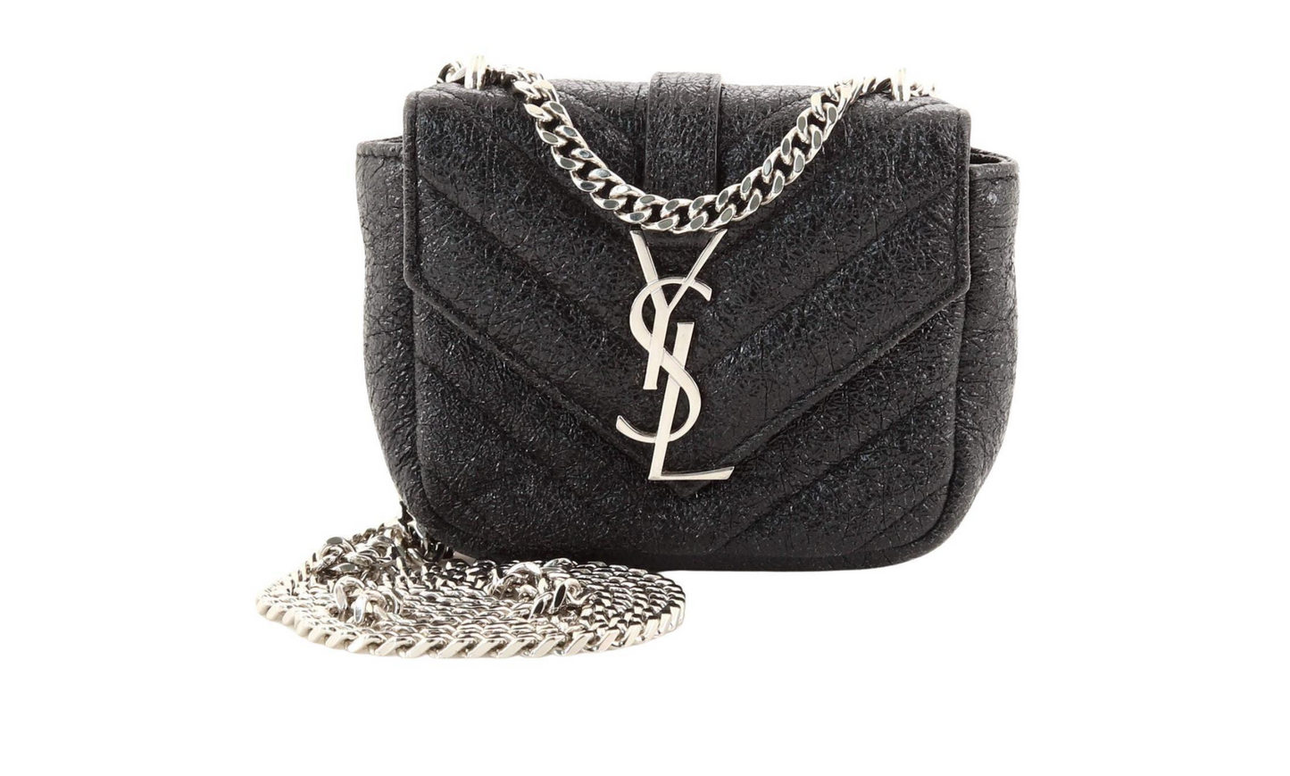 YSL MONOGRAM MICRO METALLIC CROSSBODY BAG