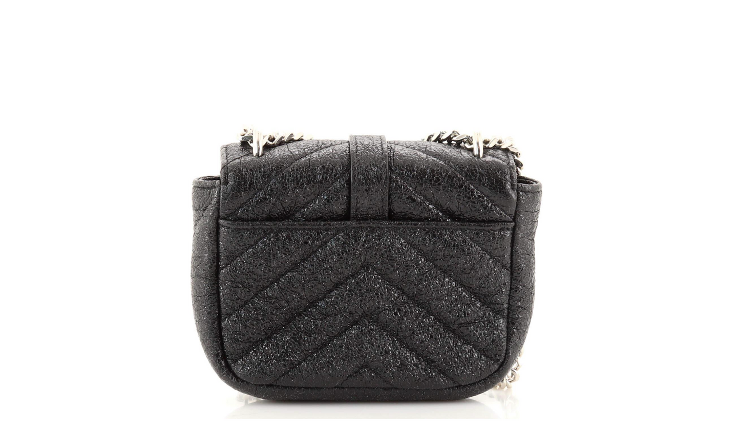 YSL MONOGRAM MICRO METALLIC CROSSBODY BAG