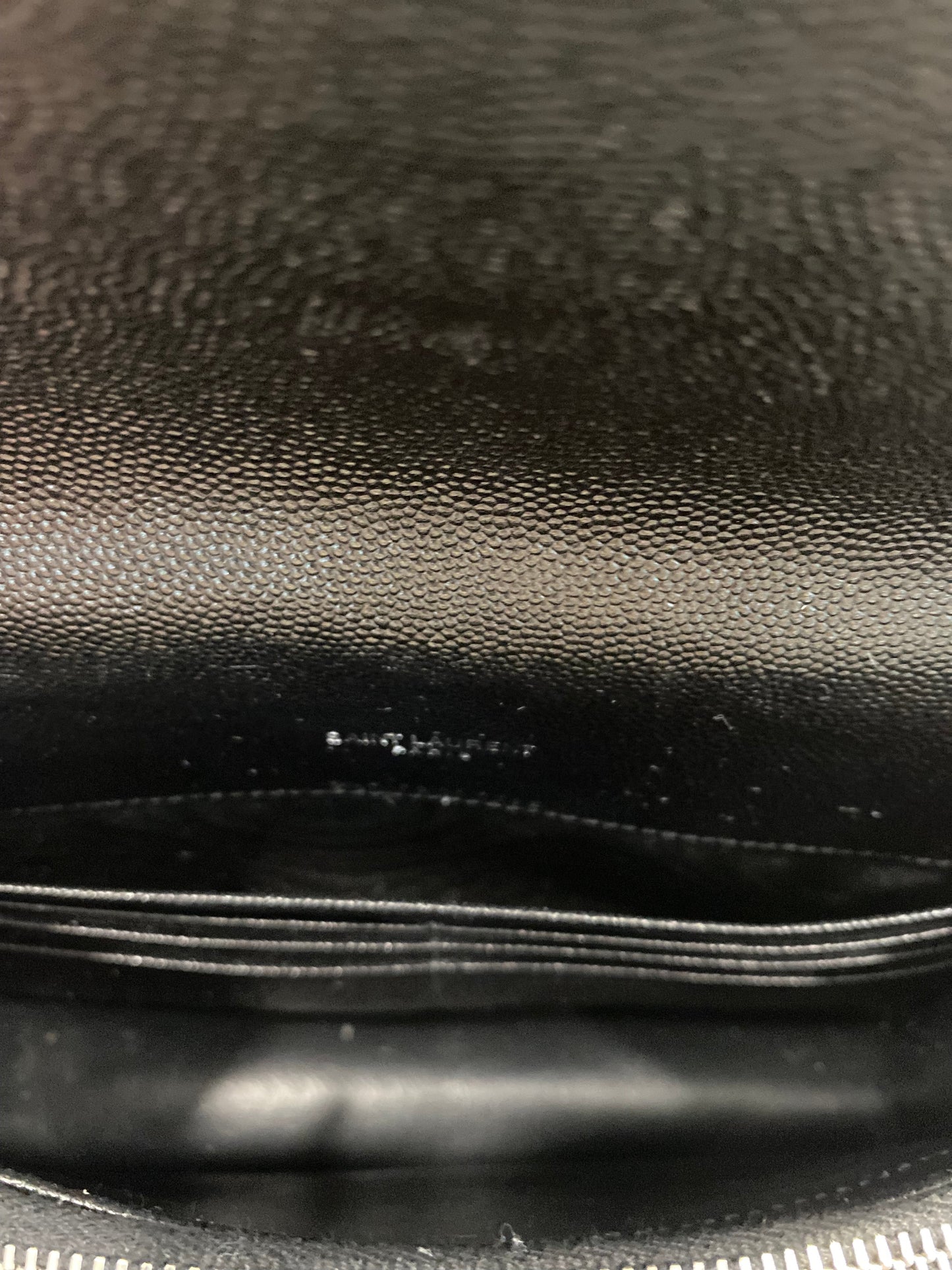 YSL MONOGRAM GRAIN DE POUDRE WALLET ON CHAIN