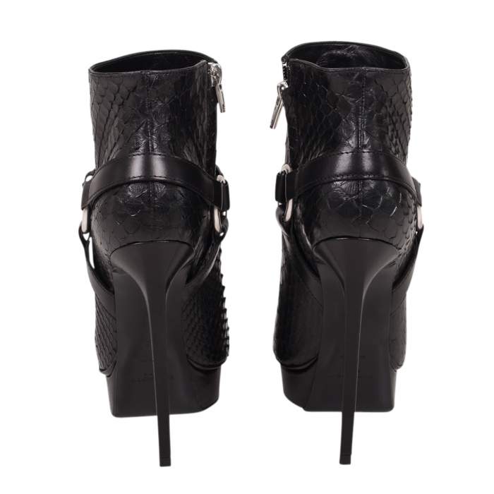 YSL JANIS PYTHON ANKLE BOOTS