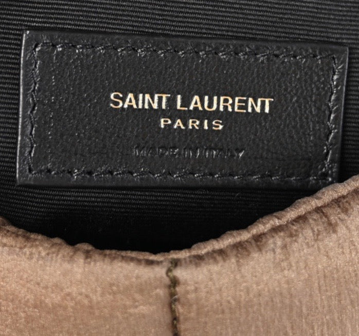 YSL NYLON QUILTED SMALL LOULOU PUFFER CHAIN BAG