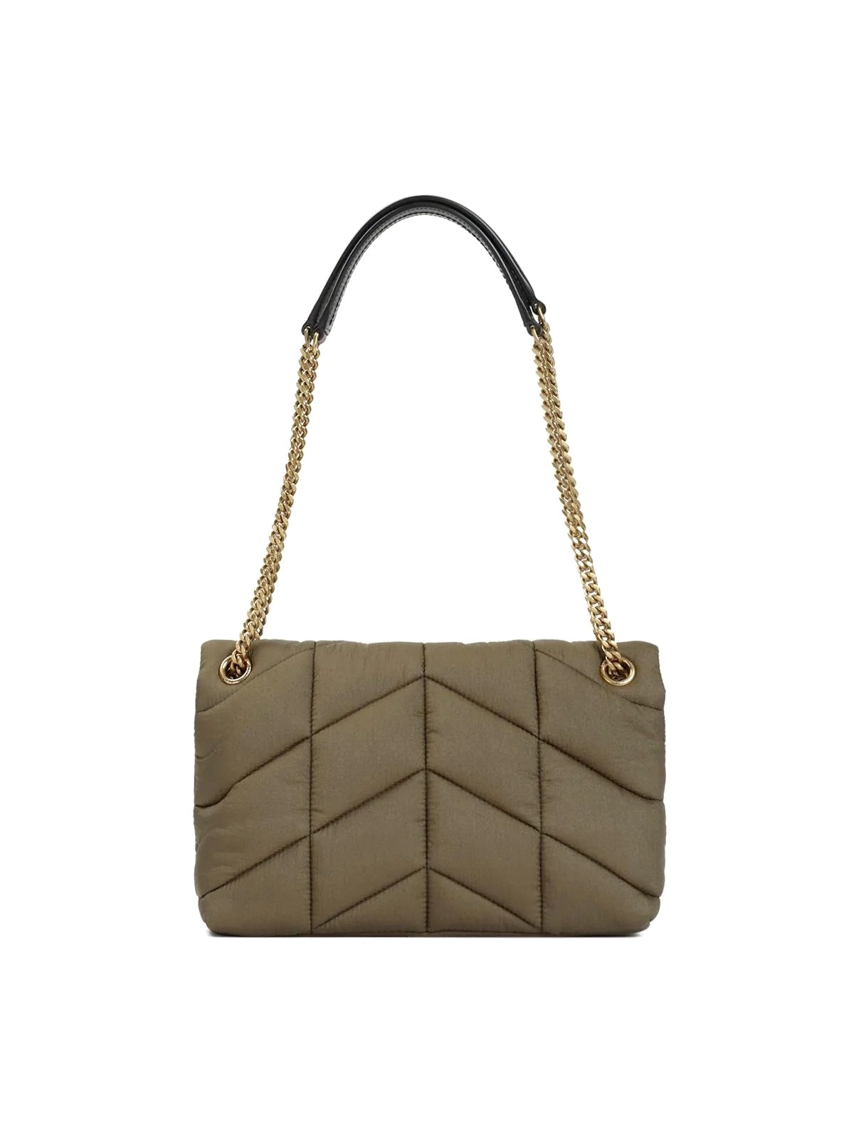 YSL NYLON QUILTED SMALL LOULOU PUFFER CHAIN BAG