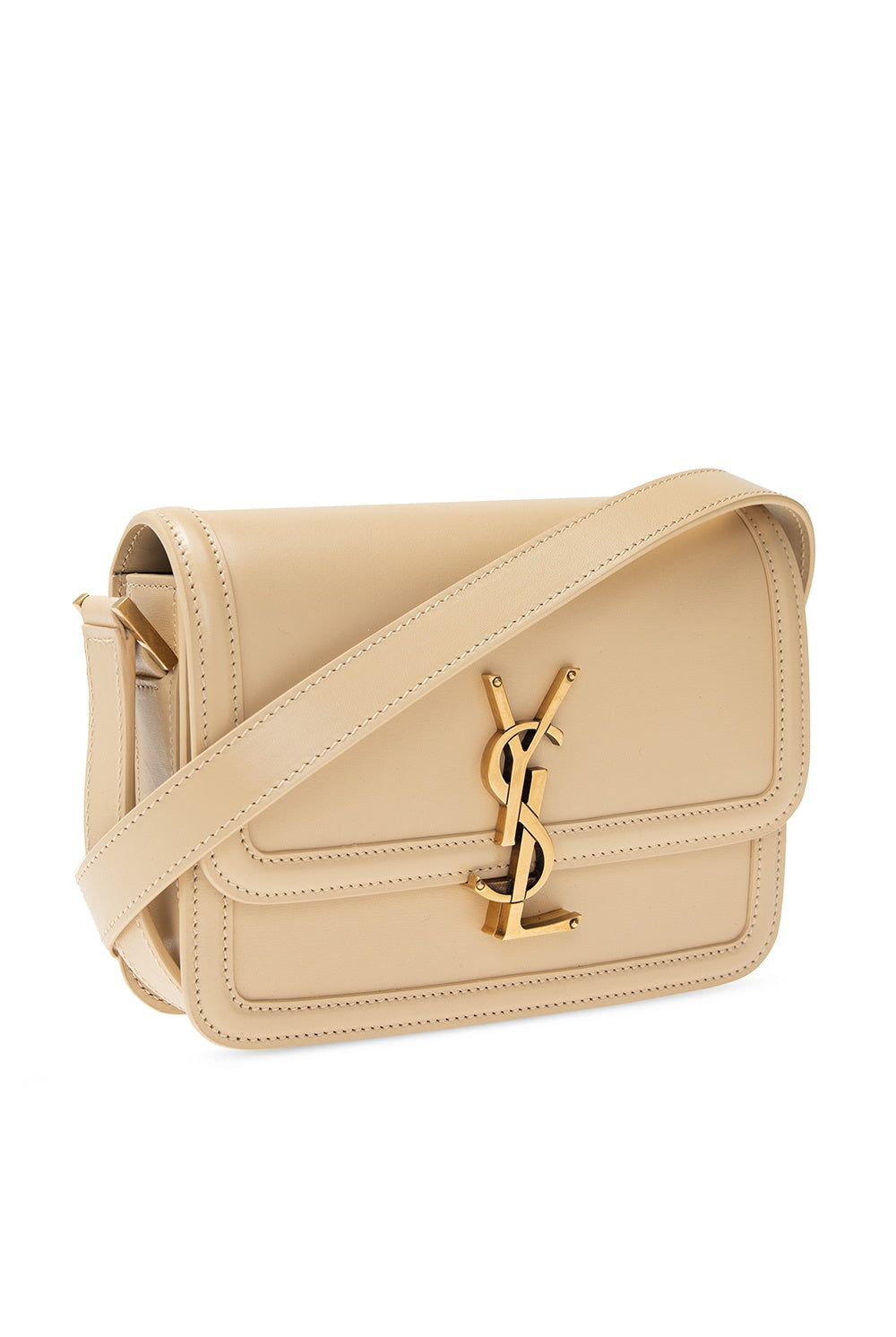 YSL SOLFERINO SMALL SATCHEL IN BOX SAINT LAURENT LEATHER