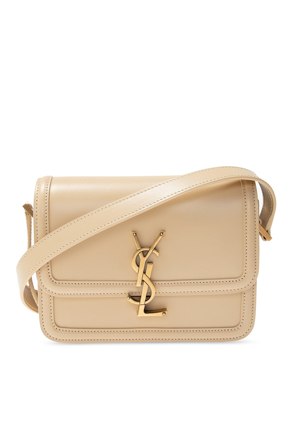 YSL SOLFERINO SMALL SATCHEL IN BOX SAINT LAURENT LEATHER