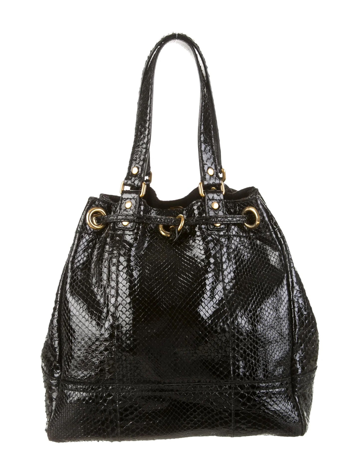 YVES SAINT LAURENT SNAKESKIN FAUBOURG BAG