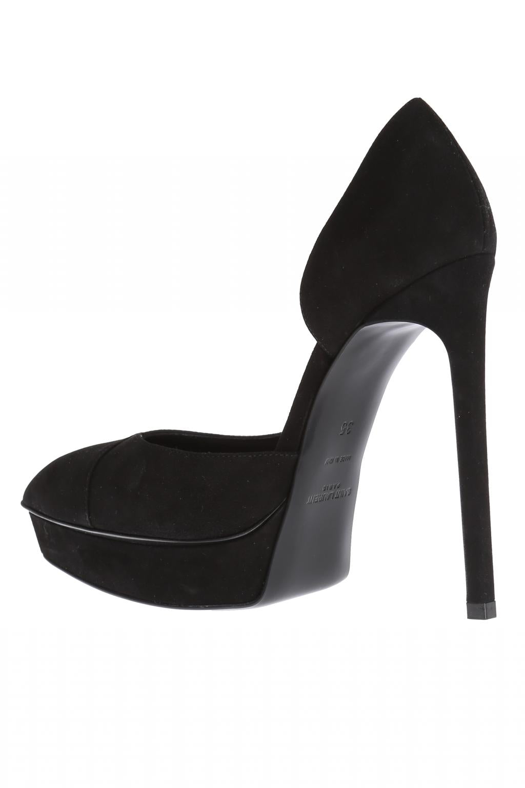 SAINT LAURENT SUEDE D'ORSAY PUMPS