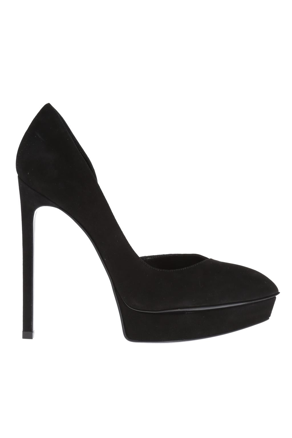 SAINT LAURENT SUEDE D'ORSAY PUMPS