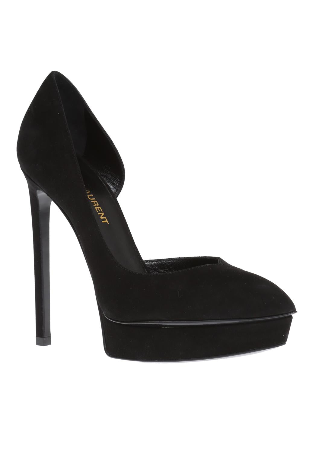 SAINT LAURENT SUEDE D'ORSAY PUMPS
