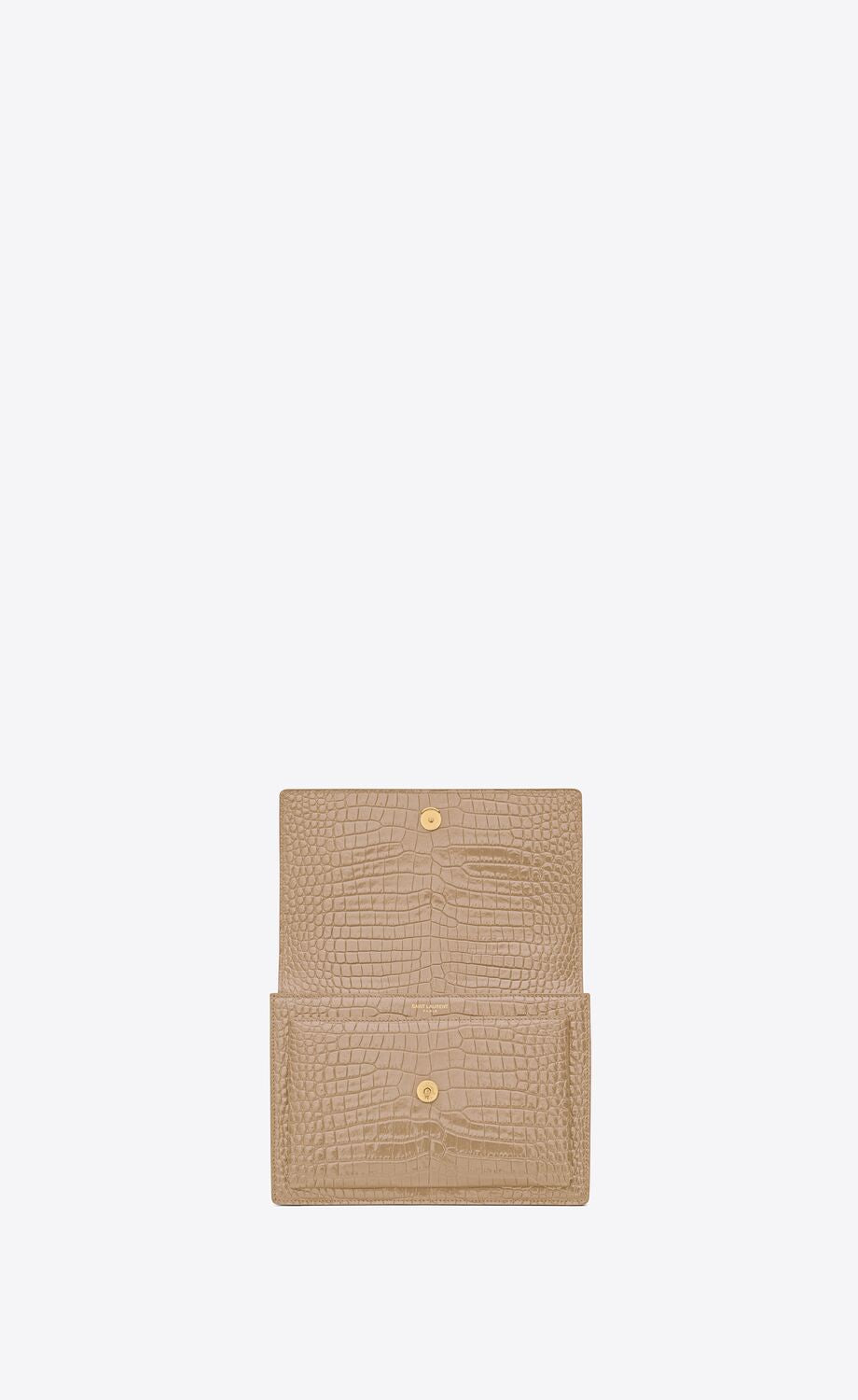 YSL MEDIUM SUNSET IN CROCODILE-EMBOSSED LEATHER