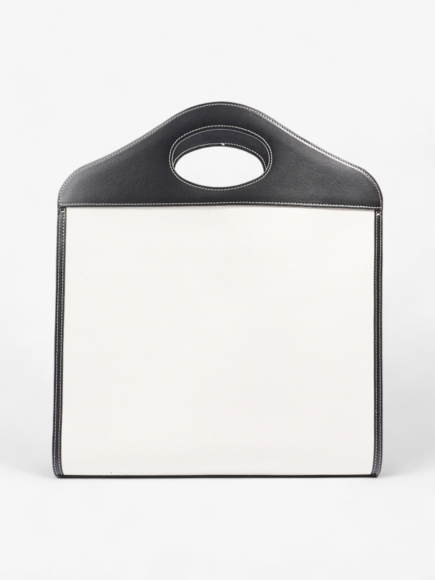 Burberry Pocket Crossbody Cream / Black Canvas