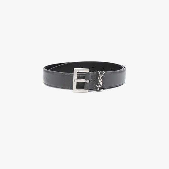 YSL YVES SAINT LAURENT SQUARE BUCKLE LOGO BELT