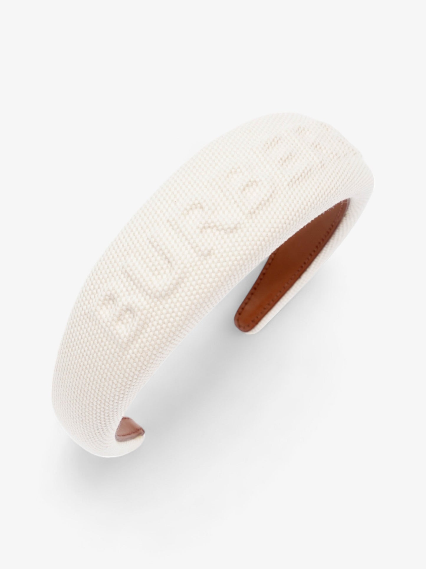 Burberry Logo Hairband White Cotton